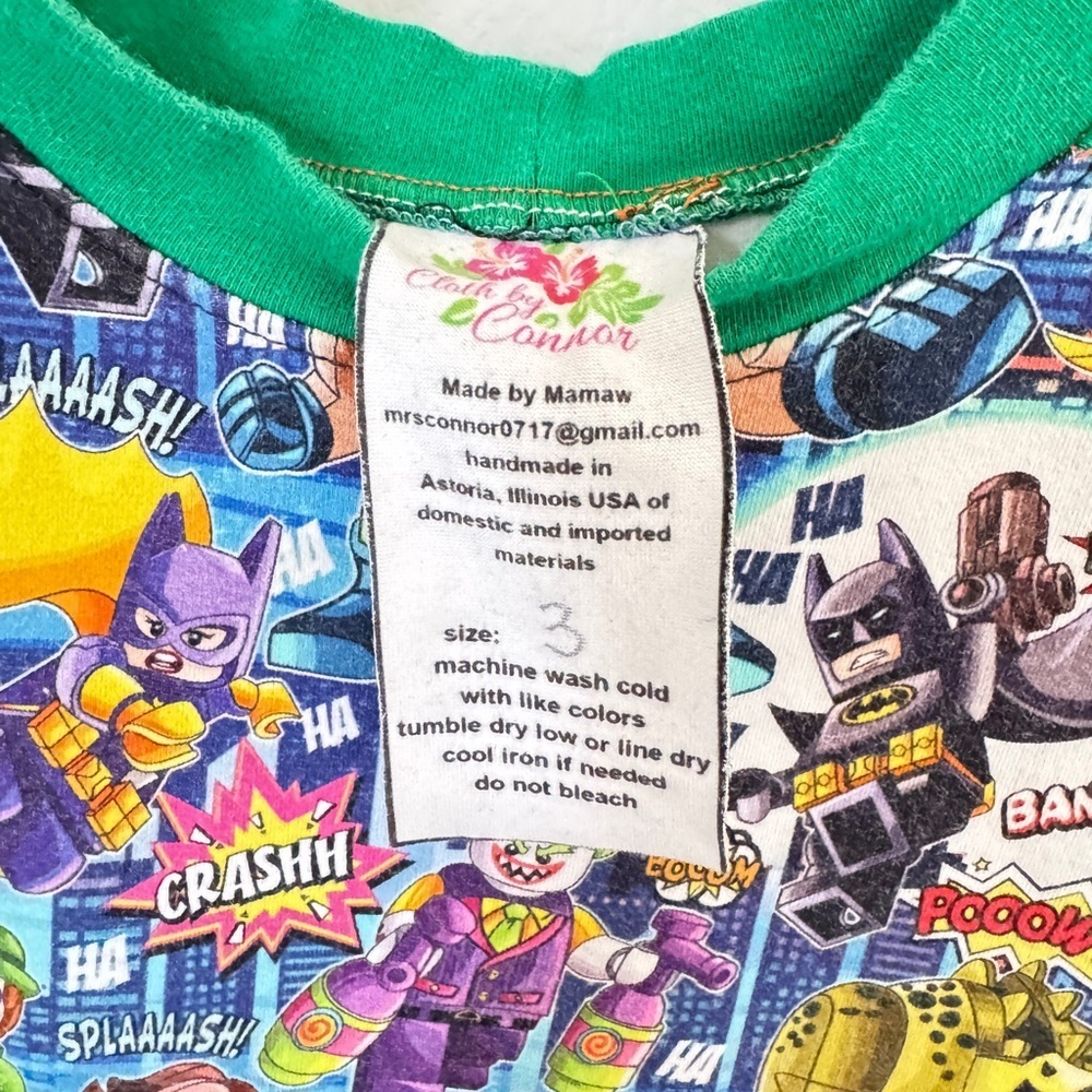 🦇 LEGO Batman Raglan Tee — Size 3T 💥💚 - Picture 3 of 6